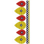 Vibrant Tear Drop Border Embroidery Design - Decorative Machine Pattern
