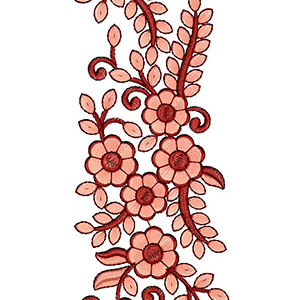 Sindh Woman's Dress Embroidery Lace Design