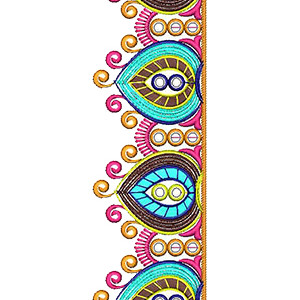 Trellis Continuous Lace Border Embroidery Design