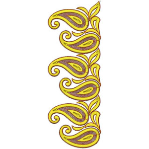 Flower Pattern Lace Embroidery Design