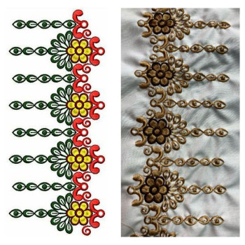 Lace Embroidery Design 19507