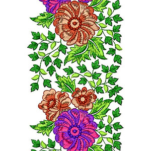 Floral Lace Embroidery Design 19847