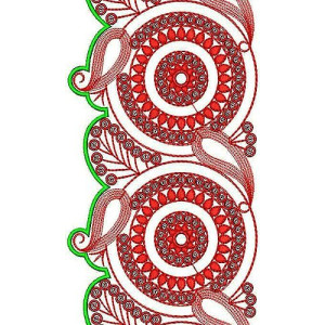 Cording Border Embroidery Design 2014