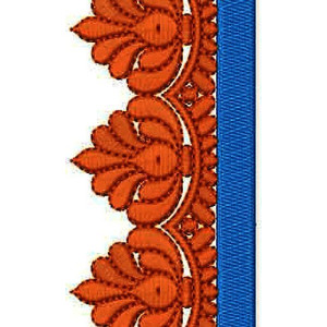 Dual Color Lace Embroidery Design 2015