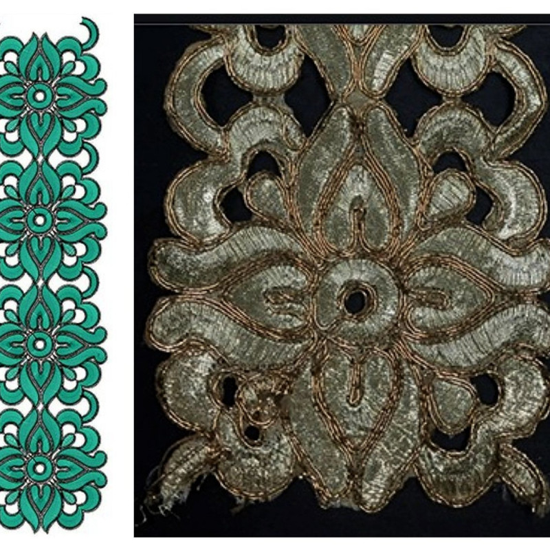 Lace Embroidery Design 20174