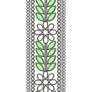 Pakistan Dress Style Lace Embroidery Design 21083