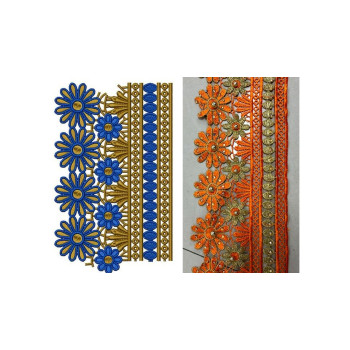 2022 Abaya Freestanding Embroidery Design 21124