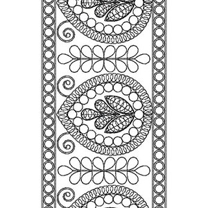 Full Cording Handwork Lace Embroidery Design 21212