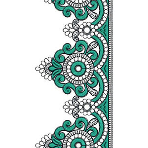 Hand Work Space Bridal Dress Cording Lace Design 21215