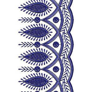 Cotton Thread Lace Embroidery Design 21258