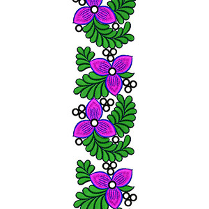 Lilium Flower Embroidery Design 21402
