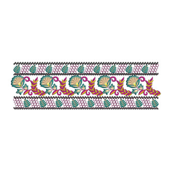 Embroidery Designs For Saree Pallu