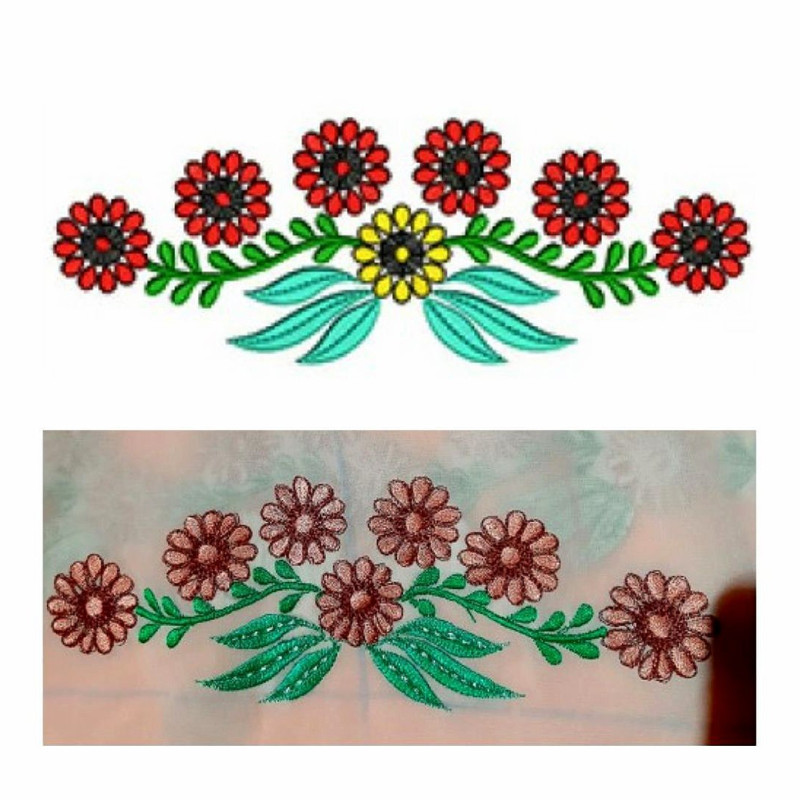 Flowers Designs For Machine Embroidery