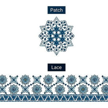Tiles Pattern Lace Embroidery