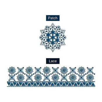 Tiles Pattern Lace Embroidery