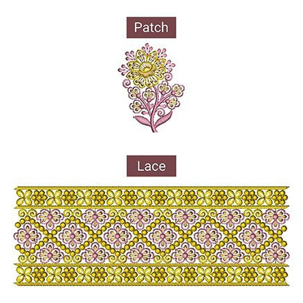Embroidery Lace For Dupatta