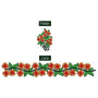 Embroidery Lace With Red Flowers