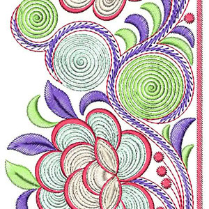 Wedding Bridal Saree Lace Border Embroidery Design