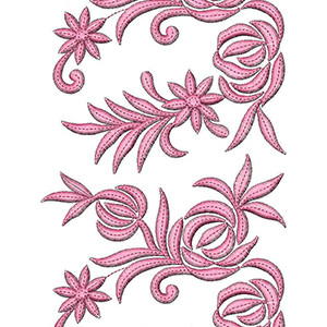 Saree Lace Embroidery Design 22442