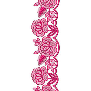 Latest Cutwork Lace Border Brocade Embroidery Design 22621