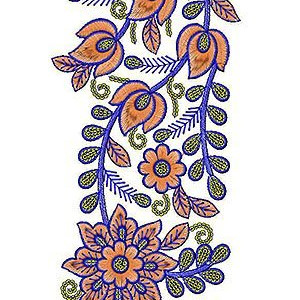 Creative Border Embroidery Design 2294
