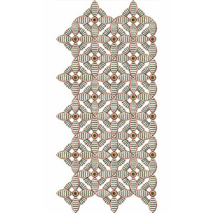 Floral Border Artistic Designs Machine Embroidery 23337