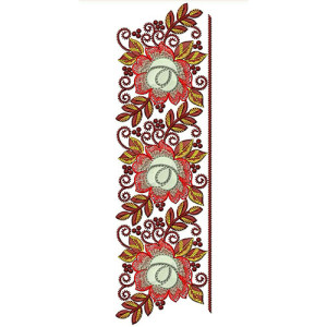 Mexican Lace Border Embroidery Design 23391