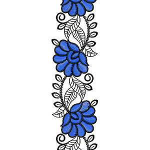 Lace Work Line For Saree Design 23451