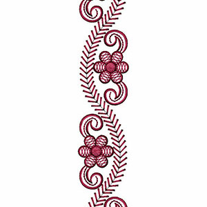 Big Flower With Wavy Lace Design 23560