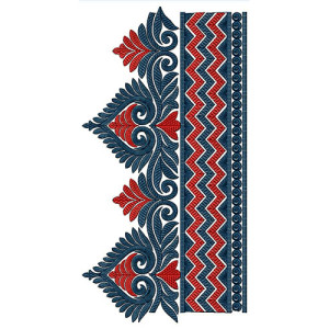 Free Hand Pattern In Lace Design 23563