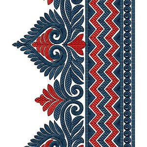 Free Hand Pattern In Lace Design 23563