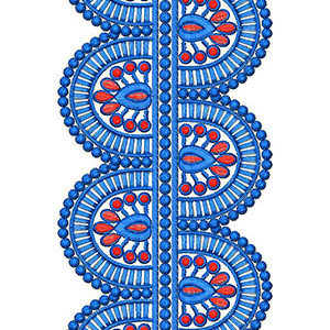 Freestanding Lace Border Embroidery Design 23626