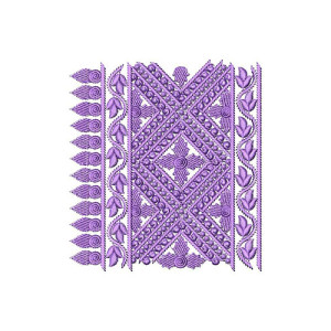 Wavy And Spiral Line Lace Border Embroidery Design 23896