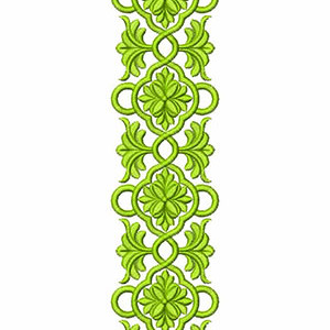 Splendorous Lace Border Design In Embroidery 23918