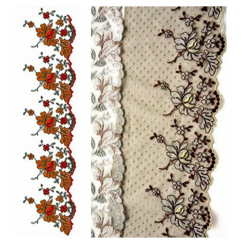 Aesthetic Flower Lace Design Embroidery 24264