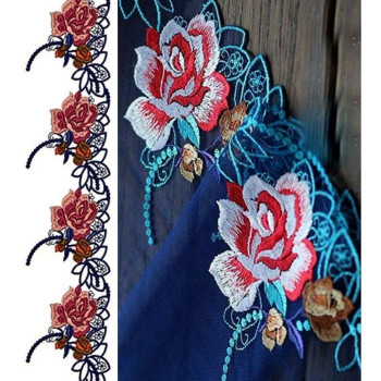 Whimsical Lace Border Design In Embroidery 24292