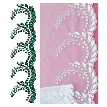 Vintage Ivory Lace Embroidery Design 24585