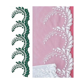 Vintage Ivory Lace Embroidery Design 24585