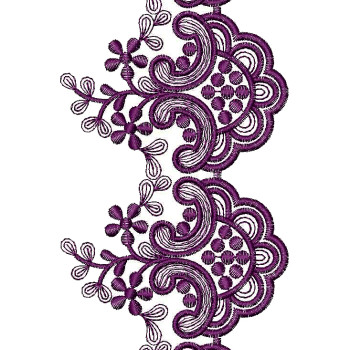 Cut Work Wedding Dress Embroidery Design 25019 