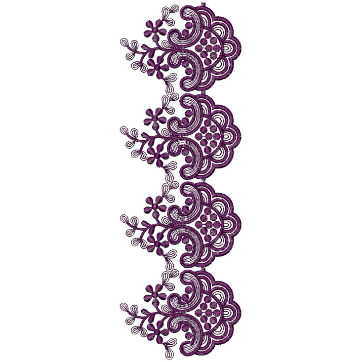 Cut Work Wedding Dress Embroidery Design DST 25597