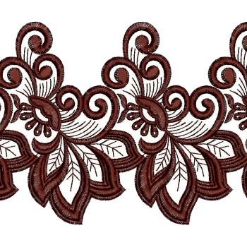 Trim Lace Embroidery Design 25021