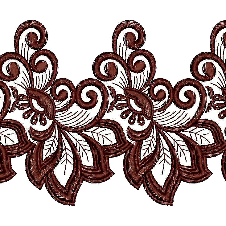 Trim Lace Embroidery Design 25021