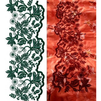 Italian Style Lace Embroidery Design DST 25023