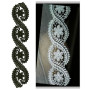 Exquisite Ivory Lace Embroidery Design DST 25617