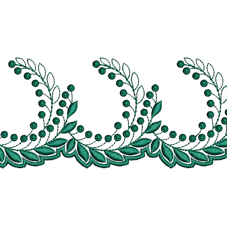 Vintage Ivory Lace Embroidery Design DST 25619