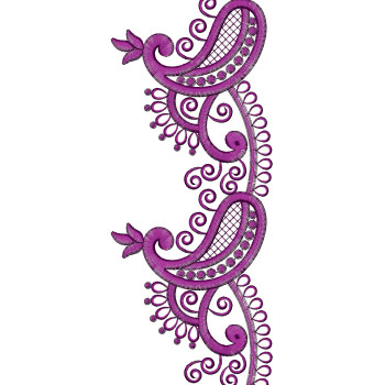 Mango Shape Embroidery Designs 25751