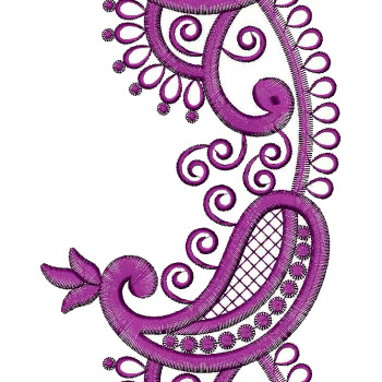 Mango Shape Embroidery Designs 25751