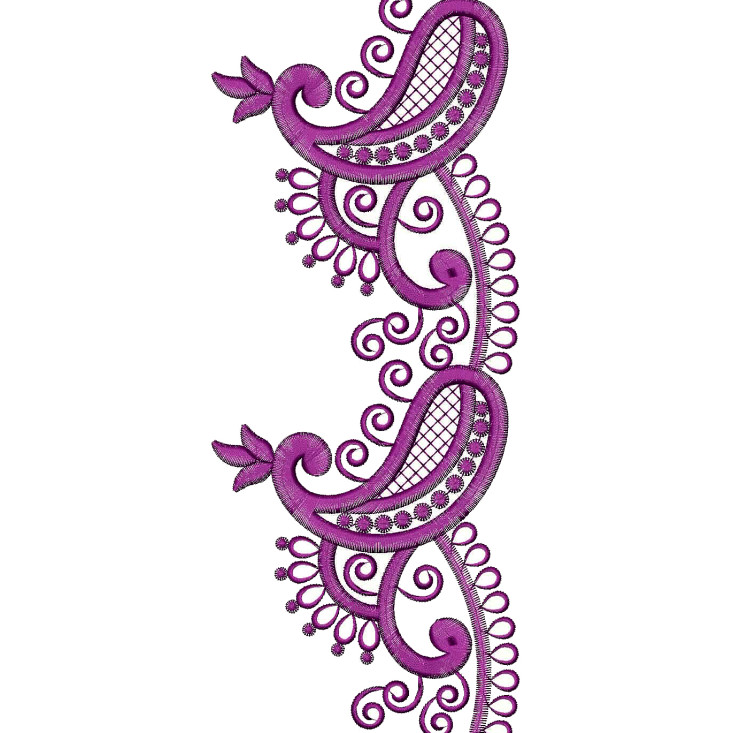 Mango Shape Embroidery Designs 25751