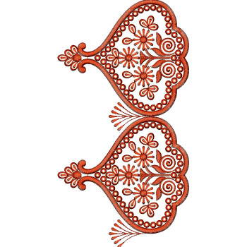 Fancy Big Border Embroidery Design 25752