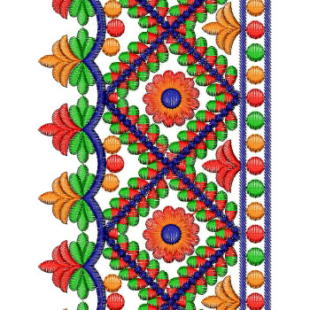 Colorfull Saree Lace Embroidery Designs 25757